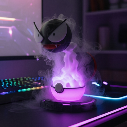 Gastly Luminous Humidifier – 3D Printed LED Cool Mist Desk Decor