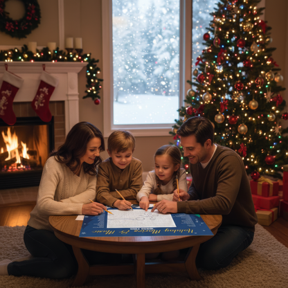 Winter Wonderland Word Search Game – Big 32x24” Christmas Party Activity for Kids, Adults, Classroom Fun