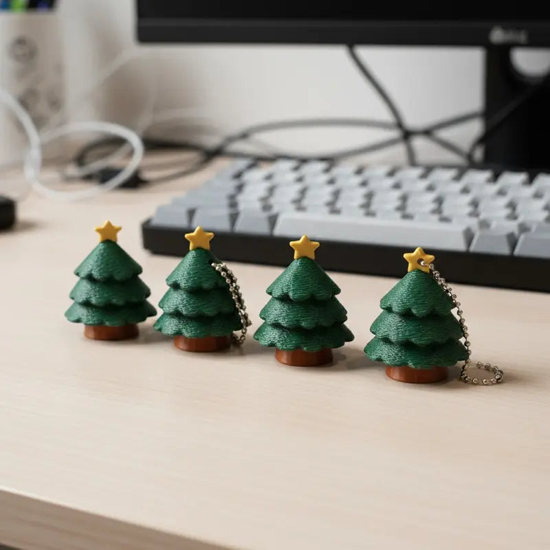 Christmas Tree Fidget Clicker – Satisfying Clicky Keychain with Relaxing ASMR Sound, Perfect Christmas Gift or Holiday Stocking Stuffer for Everyone