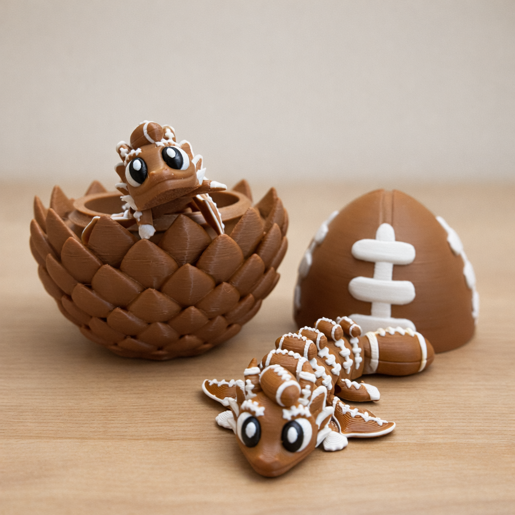 Cute Football Dragon Egg Toy – Satisfying Fidget Desk Toy – Stress Relief Gift
